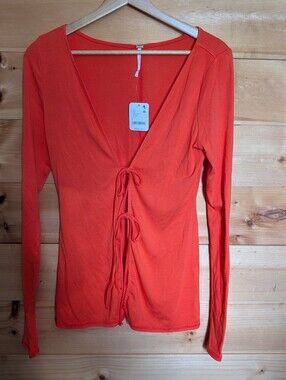 Free People Coral Tye Front Cardigan *Small *NWT